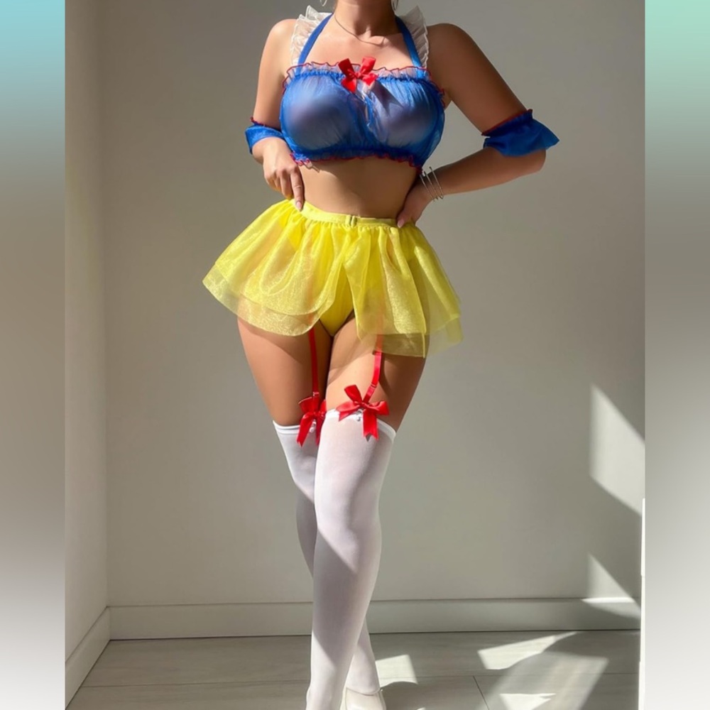 Lingerie, Snow White, Fantasy wear, Cosplay, Costume, Role Play, Women’s, Adult